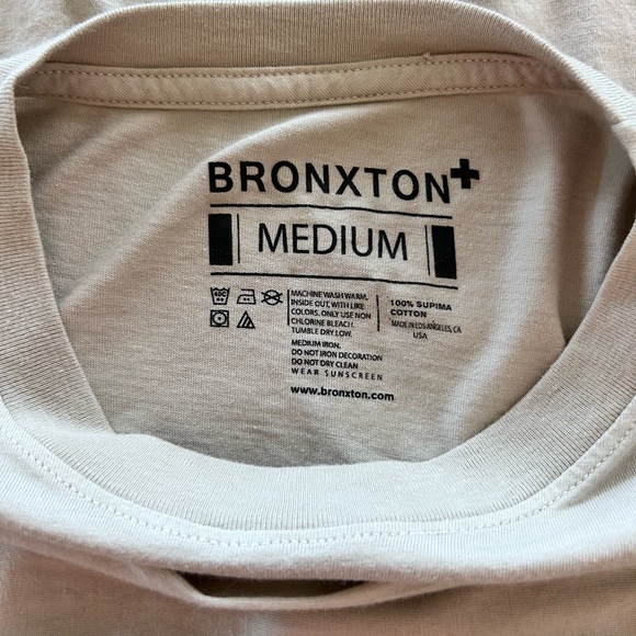 🌶️ *NWT* Men’s BRONXTON JONATHAN LONG SLEEVE SUPIMA TEE. Size M - Picture 4 of 4